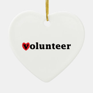 Heart Volunteer Ceramic Tree Decoration