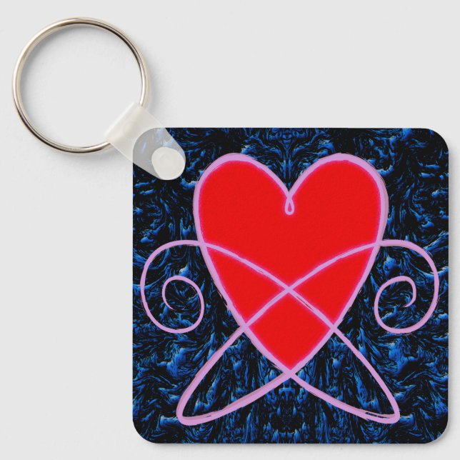 Heart Vortex Key Ring (Front)