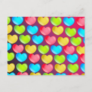 Heart Wallpaper Postcard