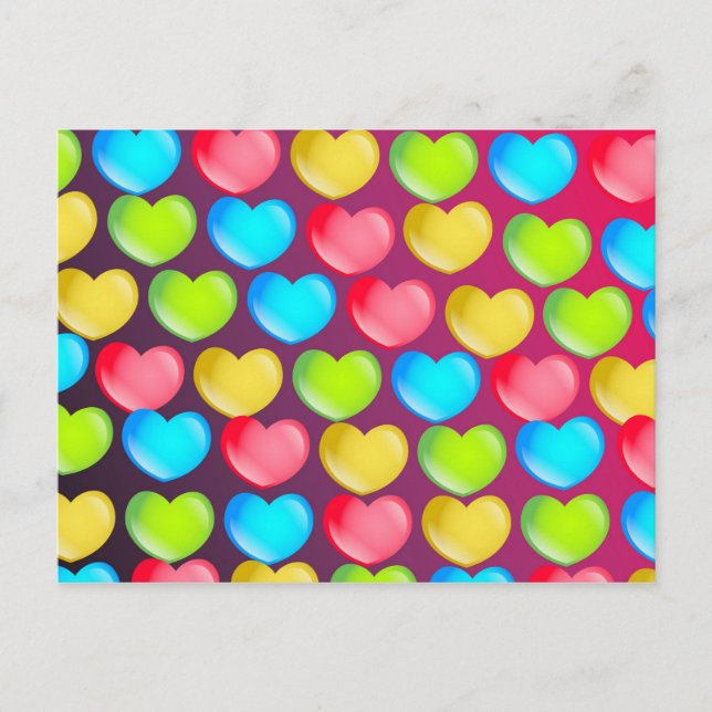 Heart Wallpaper Postcard (Front)