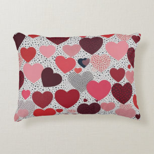 Heart warm decorative cushion