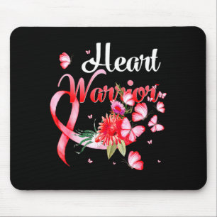 Heart Warrior Butterfly Heart Disease Awareness _1 Mouse Mat