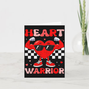 Heart warrior heart disease awareness month red card