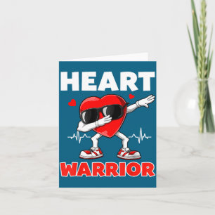 Heart Warrior Heart Disease Awareness Month Red He Card