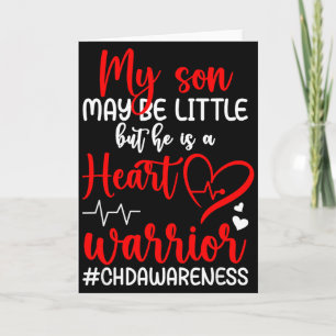 Heart Warrior Mother Chd Awareness Chd Mom Of A Ch Card