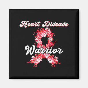 Heart Warrior Red Heart Disease Awareness Ribbon S Magnet