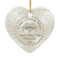 Heart, Wedding Christmas Ornaments Personalized