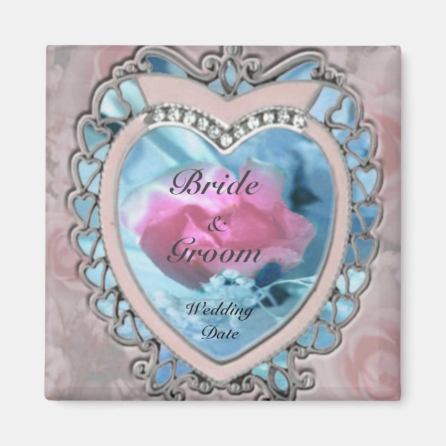 Heart  Wedding Favor Magnet (Front)