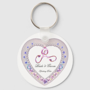 Heart Wedding Favour Keychain