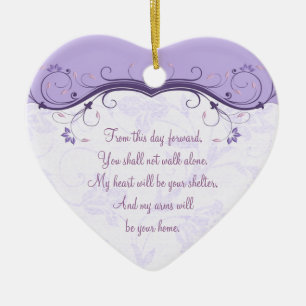 Heart Wedding Love Favour Ornament