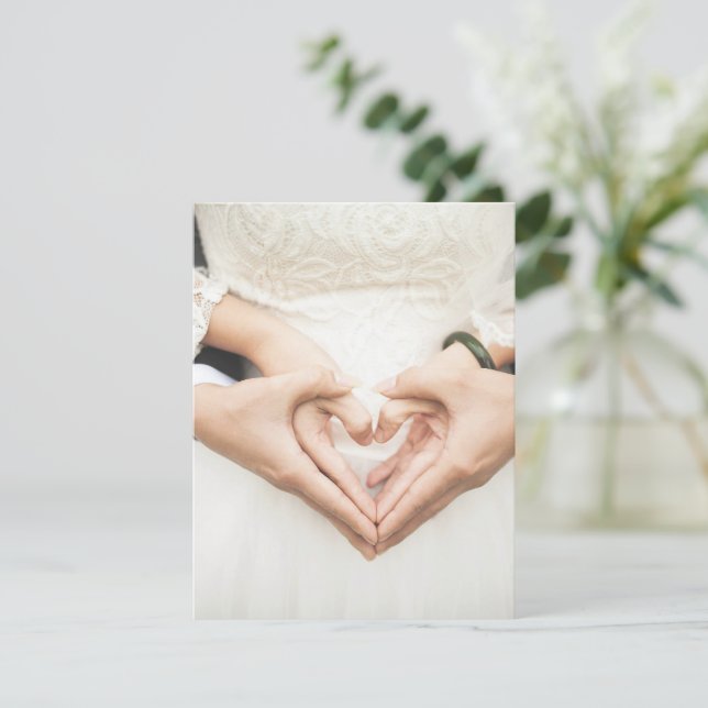 Heart Wedding Marriage Hands Romantic marry (Standing Front)