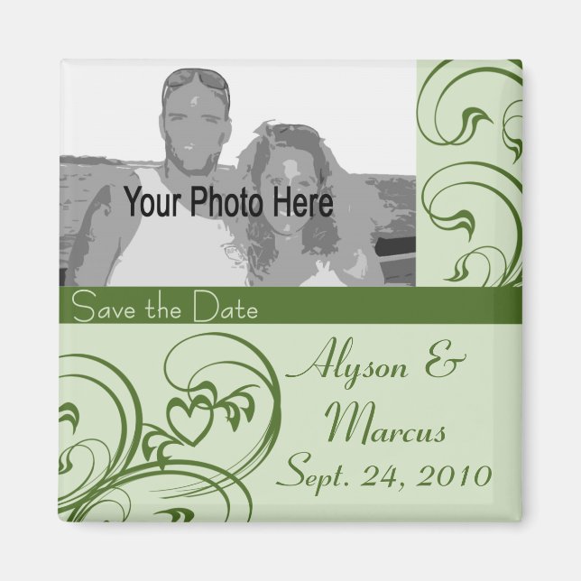 Heart Whispers/ Save the Date Magnet (Front)