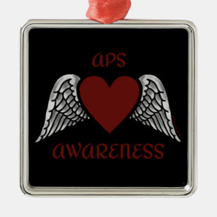 Heart/Wings...APS Metal Ornament