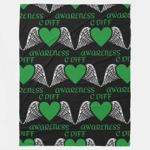 Heart/Wings...C Diff Fleece Blanket