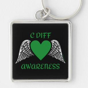Heart/Wings...C Diff Key Ring