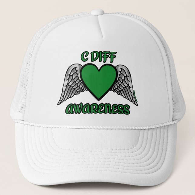 Heart/Wings...C Diff Trucker Hat (Front)