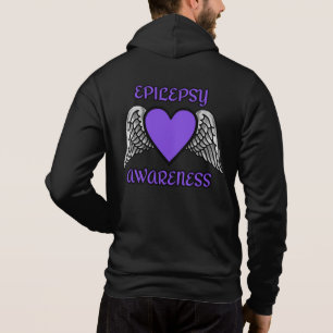 Heart/Wings...Epilepsy Hoodie