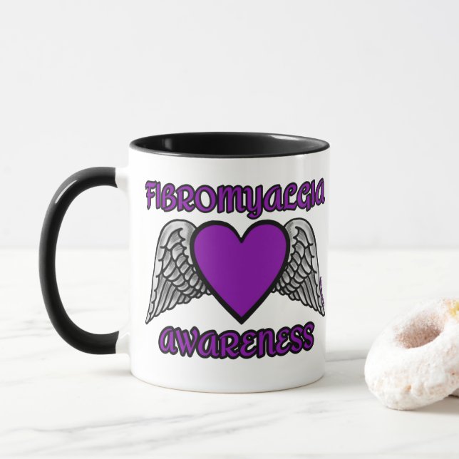 Heart/Wings...Fibro Mug (With Donut)