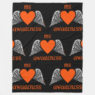 Heart/Wings...MS Fleece Blanket