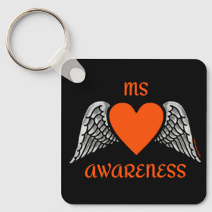 Heart/Wings...MS Key Ring