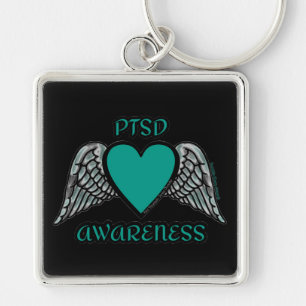 Heart/Wings...PTSD Key Ring