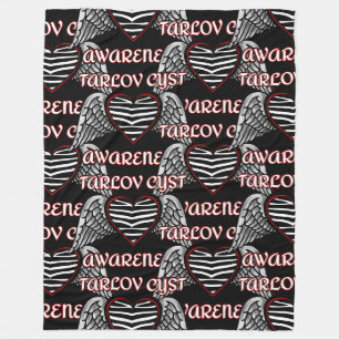 Heart/Wings...Tarlov Cyst Fleece Blanket