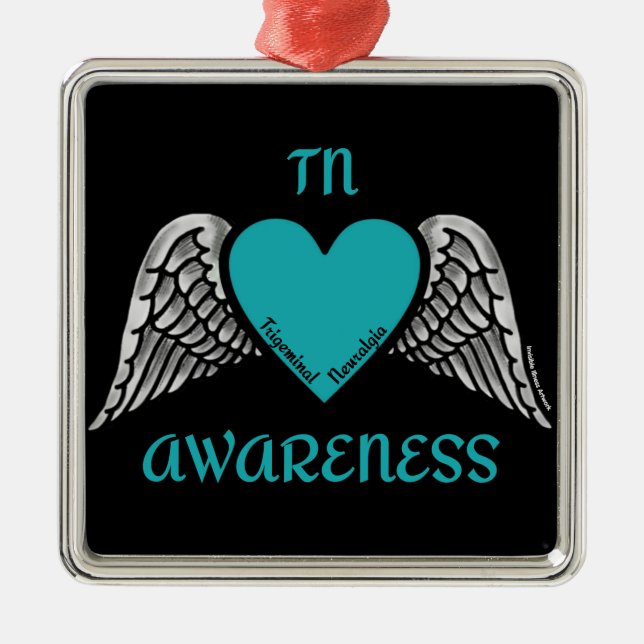 Heart/Wings...TN Metal Ornament (Front)