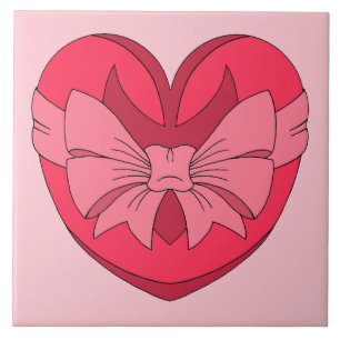 Heart with Arrowhead and Bow Tile