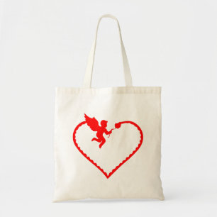 Heart with cupid gift for you tote bag