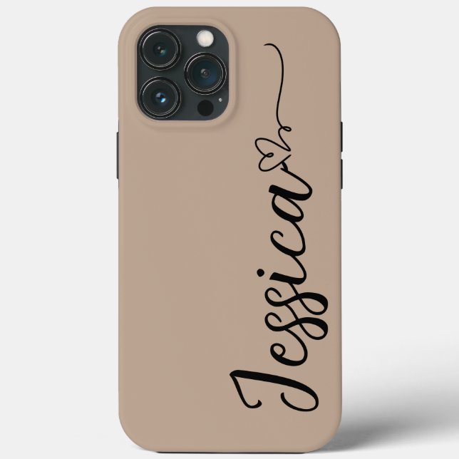 Heart with custom name script bold hot Case-Mate iPhone Case (Back)