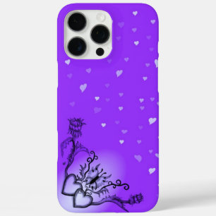Heart with Flower and Butterfly iPhone 16 Pro Max Case