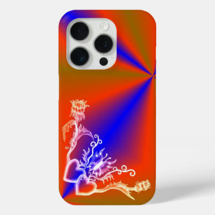 Heart with Flower and Butterfly iPhone 15 Pro Case