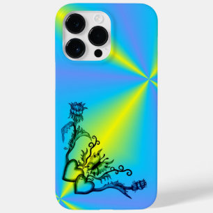 Heart with Flower and Butterfly Case-Mate iPhone 14 Pro Max Case