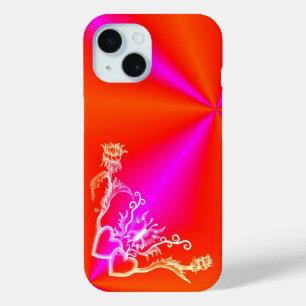 Heart with Flower and Butterfly iPhone 15 Case
