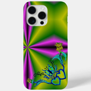 Heart with Flower and Butterfly iPhone 15 Pro Max Case