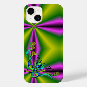 Heart with Flower and Butterfly Case-Mate iPhone 14 Case