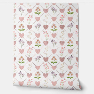 Heart with flowers wallpaper