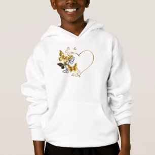 Heart with Golden Butterflies