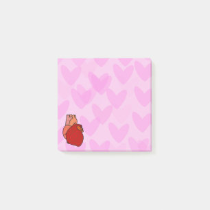Heart with Hearts Post it Notes
