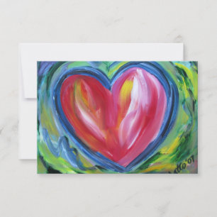 Heart with Hope Custom Small Invitation or Invite