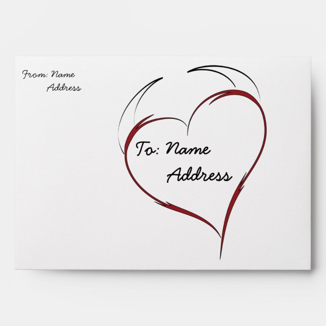 Heart with Horns Envelopes (Front)