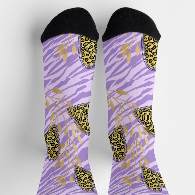 heart, with leopard  socks (Top)