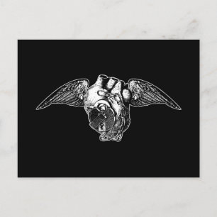 Heart with Locks and Wings Postcard