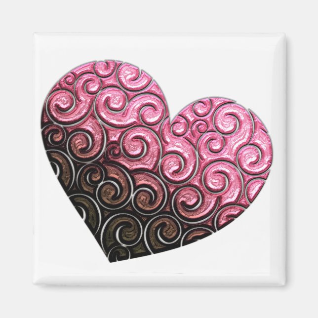 Heart with Swirls Magnet (Front)