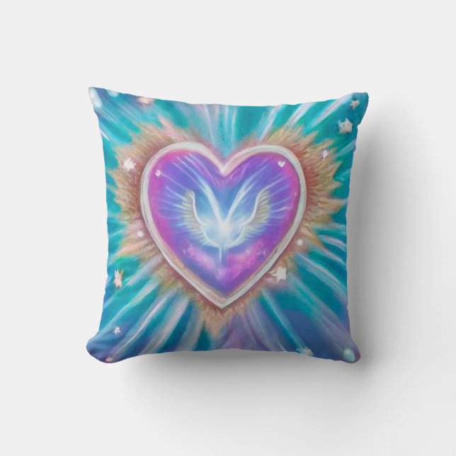 Heart with Wings Inside Cushion (Front)