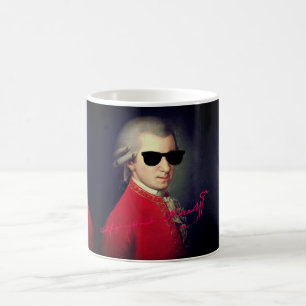 ♥ Heart Wolfgang Amadeus Mozart with signature ♥ Coffee Mug