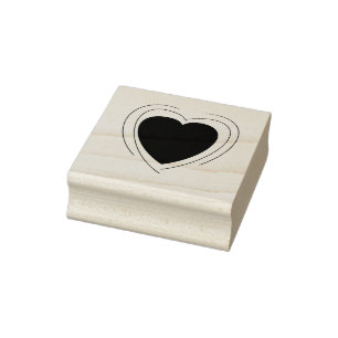 Heart Wood Art Stamp