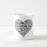 Heart Word Art Mug