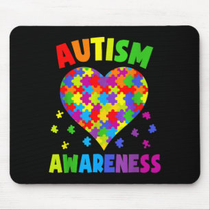 Heart World Autism Awareness 2 April 2021 Shirt Au Mouse Mat