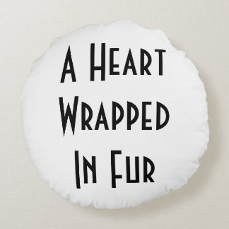 Heart Wrapped In Fur - Briard Pillow